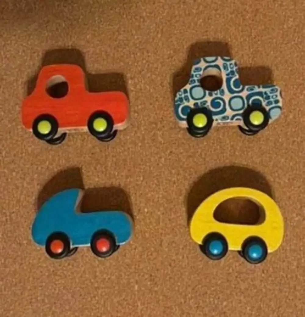 B. toys Free Wheee-lees Wooden Toy Cars, Set of 4